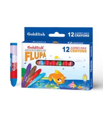 Gold Fish FLUPA Crayon Colours [12 Jumbo Wax]